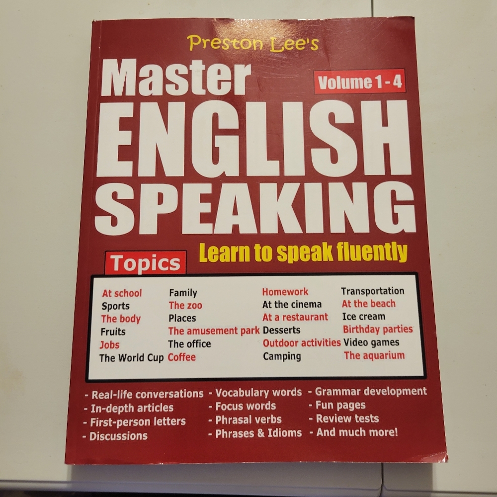 Preston Lee's Master English Speaking Volume 1 - 4 Paperback